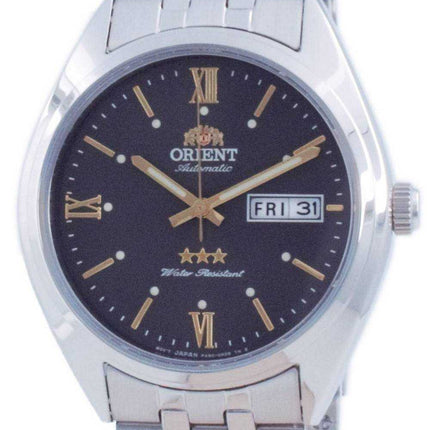 Orologio da uomo Orient Tri Star quadrante grigio in acciaio inossidabile automatico RA-AB0E14N19B