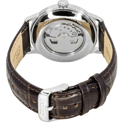 Orologio da uomo Orient Classic con cinturino in pelle e quadrante verde, automatico, RA-AC0023E
