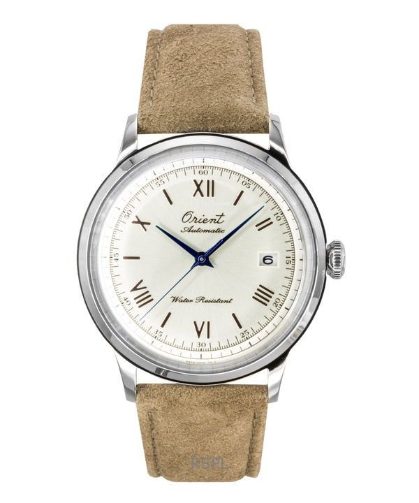 Orologio da uomo Orient Classic 75th Anniversary Limited Edition con quadrante bianco automatico RA-AC0027S e cinturino extra
