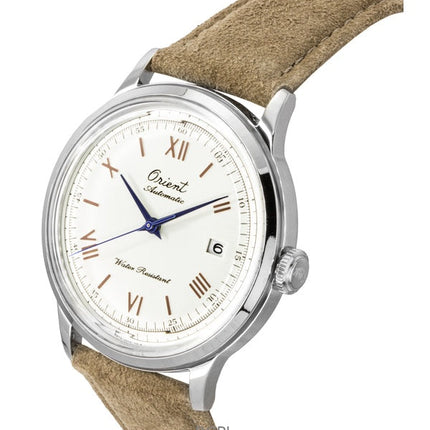 Orologio da uomo Orient Classic 75th Anniversary Limited Edition con quadrante bianco automatico RA-AC0027S e cinturino extra