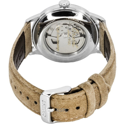 Orologio da uomo Orient Classic 75th Anniversary Limited Edition con quadrante bianco automatico RA-AC0027S e cinturino extra