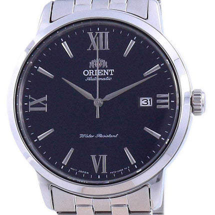 Orient orologio da uomo automatico RA-AC0F09L10B con quadrante blu contemporaneo in acciaio inossidabile
