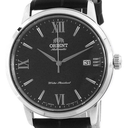 Orologio da uomo automatico RA-AC0F11L10B in pelle con quadrante blu contemporaneo Orient