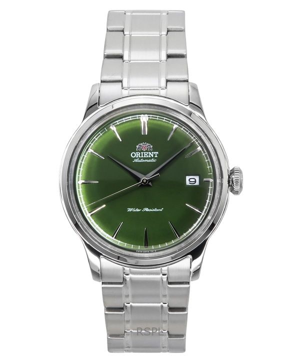 Orologio da uomo Orient Bambino in acciaio inossidabile con quadrante verde erba automatico RA-AC0M09E