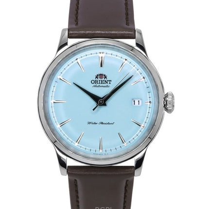 Orologio da uomo Orient Bambino Limited Edition con cinturino in pelle e quadrante azzurro automatico RA-AC0M14L