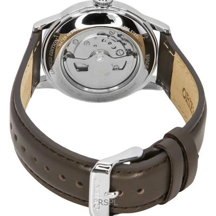 Orologio da uomo Orient Bambino Limited Edition con cinturino in pelle e quadrante azzurro automatico RA-AC0M14L
