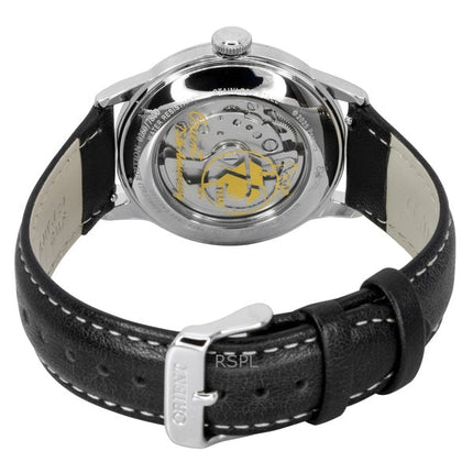 Orologio da uomo Orient Bambino Peanuts 75th Anniversary Limited Edition con cinturino in pelle e quadrante bianco, automatico RA-AC0M16S