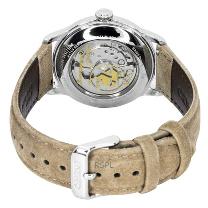 Orologio da uomo Orient Bambino Peanuts 75th Anniversary Limited Edition con cinturino in pelle e quadrante champagne, automatico RA-AC0M17G