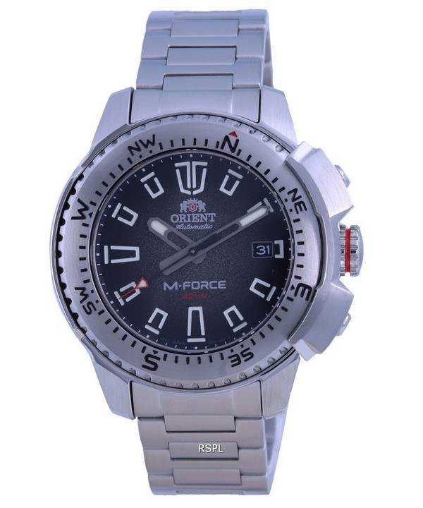 Orologio da uomo RA-AC0N01B10B 200M di Orient M-Force quadrante nero automatico subacqueo