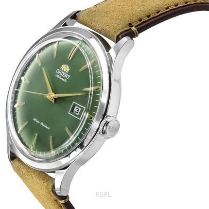 Orologio da uomo Orient Bambino versione 4 cinturino in pelle quadrante verde automatico RA-AC0P01E10B