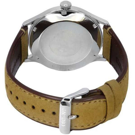 Orologio da uomo Orient Bambino versione 4 cinturino in pelle quadrante verde automatico RA-AC0P01E10B