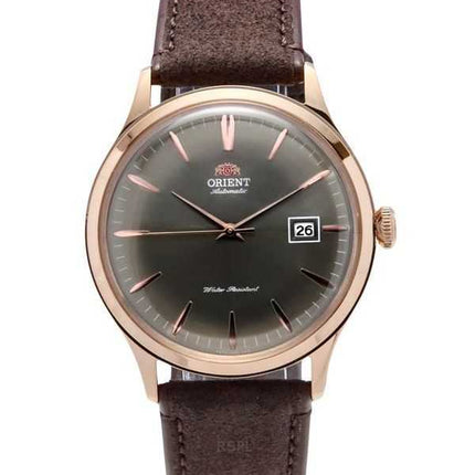 Orologio da uomo Orient Bambino versione 4 cinturino in pelle quadrante in bronzo automatico RA-AC0P04Y10B