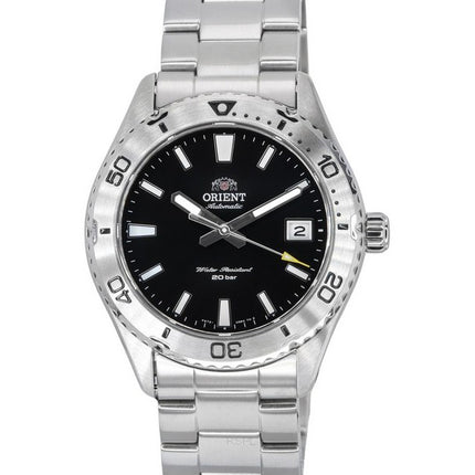 Orologio da uomo Orient Sports Mako in acciaio inossidabile con quadrante nero, automatico, subacqueo RA-AC0Q01B10B RA-AC0Q01B30