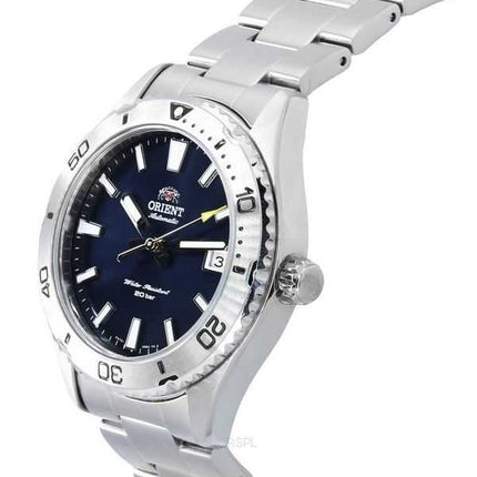 Orologio da uomo Orient Sports Mako in acciaio inossidabile con quadrante blu, automatico, subacqueo RA-AC0Q02L10B RA-AC0Q02L30B
