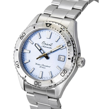 Orologio da uomo Orient Mako 40 75th Anniversary Limited Edition con quadrante blu chiaro, automatico, subacqueo, RA-AC0Q12L, 200 m