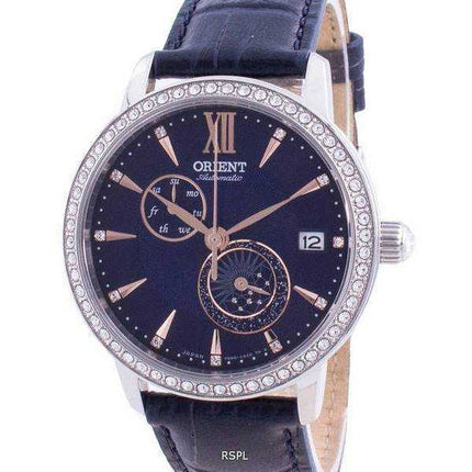 Orient Sun & Moon Phase Diamond Accents Automatic Japan Made RA-AK0006L00C Orologio da donna
