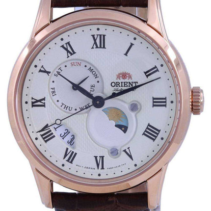 Orient Classic Sun & Moon Champagne Dial Automatic RA-AK0007S10B Orologio da uomo