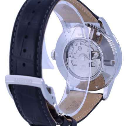 Orologio da uomo Orient Sun & Moon con quadrante nero automatico RA-AK0010B10B RA-AK0010B30B