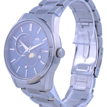 Orologio da uomo Orient Contemporary Sun & Moon quadrante blu automatico RA-AK0308L10B RA-AK0308L30B