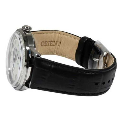 Orologio da uomo Orient Bambino versione 8 classico cinturino in pelle quadrante bianco automatico RA-AK0701S10B RA-AK0701S30B
