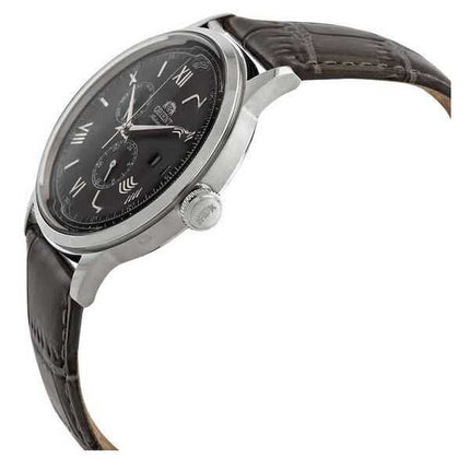 Orologio da uomo Orient Bambino versione 8 classico cinturino in pelle quadrante grigio automatico RA-AK0704N10B