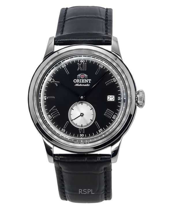 Orologio da uomo Orient Classic Bambino Version 2 con cinturino in pelle e quadrante nero automatico RA-AP0101B