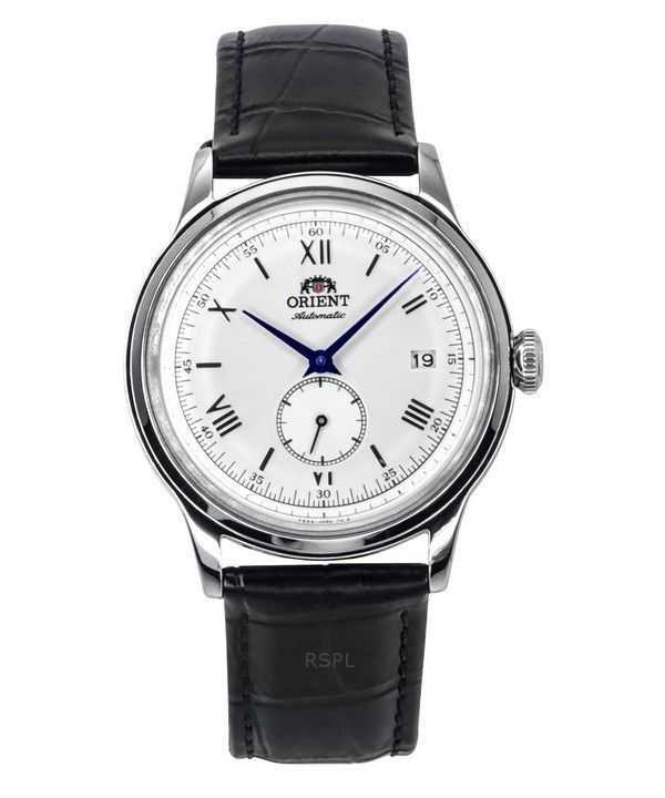 Orologio da uomo Orient Classic Bambino Version 2 Small Seconds cinturino in pelle nera quadrante argento automatico RA-AP0104S