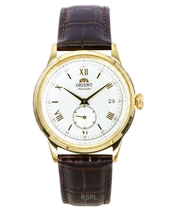 Orologio da uomo Orient Bambino Version 2 Small Seconds Cinturino in pelle Quadrante argento Automatico RA-AP0106S