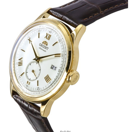 Orologio da uomo Orient Bambino Version 2 Small Seconds Cinturino in pelle Quadrante argento Automatico RA-AP0106S