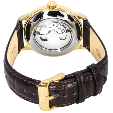 Orologio da uomo Orient Bambino Version 2 Small Seconds Cinturino in pelle Quadrante argento Automatico RA-AP0106S