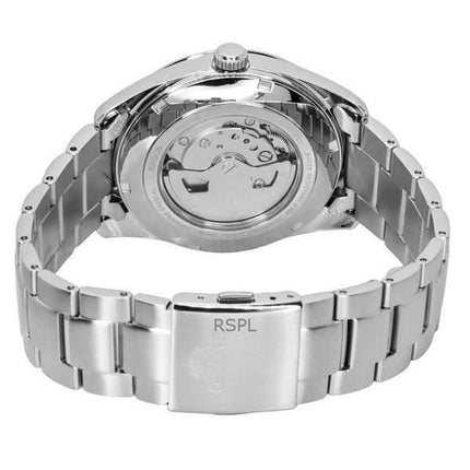 Orologio da uomo Orient Classic Contemporary in acciaio inossidabile con quadrante rosso a cuore aperto automatico RA-AR0010R