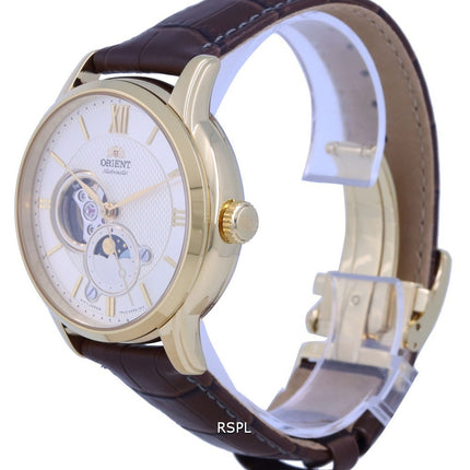 Orologio da uomo Orient Classic Sun And Moon Open Heart Automatic RA-AS0010S10B RA-AS0010S30B