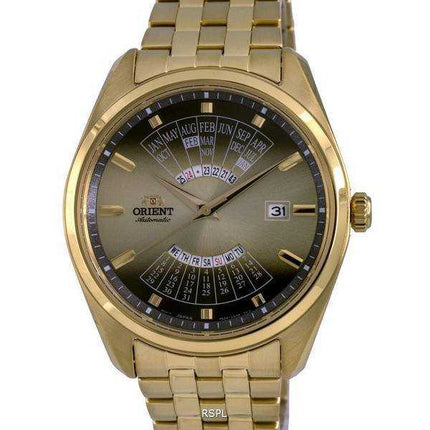 Orient Contemporary Multi anno calendario quadrante oro automatico RA-BA0001G10B orologio da uomo