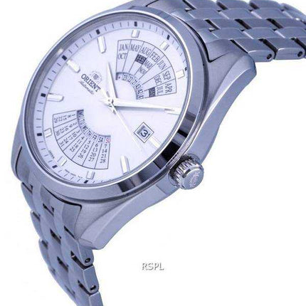Orient contemporaneo calendario multi anno quadrante bianco orologio da uomo meccanico RA-BA0004S00C