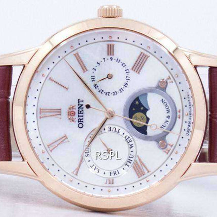 Orient Classic Quartz 'Sun & Moon' Japan Made RA-KA0001A00C Orologio da donna