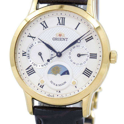 Orient Classic Quartz 'Sun & Moon' Japan Made RA-KA0003S00C Orologio da donna