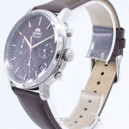 Cronografo Orient Contemporary RA-KV0304Y00C Quartz Japan Made Men's Watch