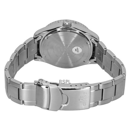 Orologio da uomo Orient Mako III in acciaio inossidabile con quadrante marrone e solare subacqueo RA-WJ0004Y 200M