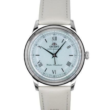 Orologio da uomo Orient Bambino con cinturino in pelle e quadrante verde pallido Solar RA-WK0002E