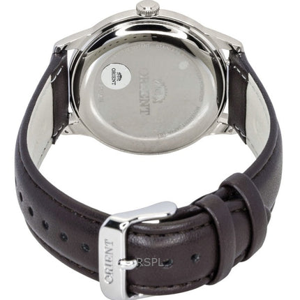 Orologio da uomo Orient Bambino con cinturino in pelle e quadrante champagne Solar RA-WK0003G