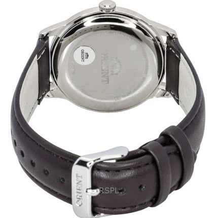 Orologio da uomo Orient Bambino con cinturino in pelle e quadrante champagne Solar RA-WK0003G