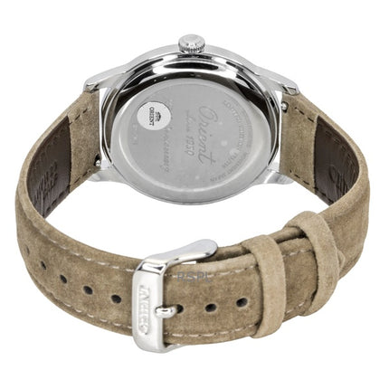 Orologio da uomo Orient Bambino 75th Anniversary Limited Edition con quadrante bianco e cinturino extra solare RA-WK0006S