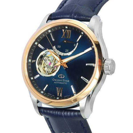 Orologio da uomo Orient Star Contemporary Limited Edition Open Heart quadrante blu automatico RE-AT0015L00B 100M