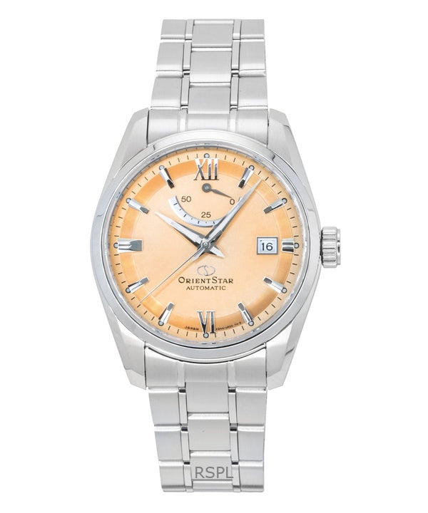 Orologio da uomo Orient Star Contemporary in acciaio inossidabile con quadrante in rame, automatico RE-AU0108G, 100 m