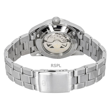 Orologio da uomo Orient Star Contemporary in acciaio inossidabile con quadrante grigio automatico RE-AU0110N 100M