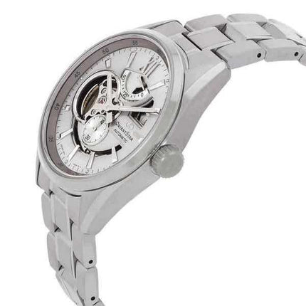 Orologio da uomo Orient Star Contemporary in acciaio inossidabile con quadrante argentato e scheletro automatico RE-AV0125S00B 1