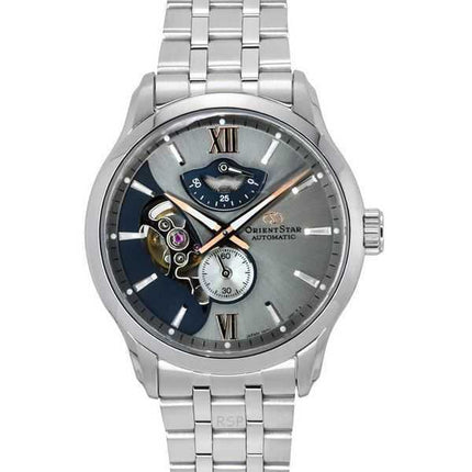 Orologio da uomo Orient Star Contemporary Limited Edition Open Heart quadrante grigio automatico RE-AV0B09N 100M