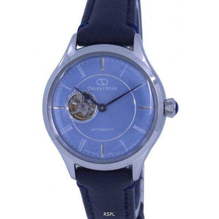 Orologio da donna Orient Star Open Heart analogico quadrante blu automatico RE-ND0012L00B