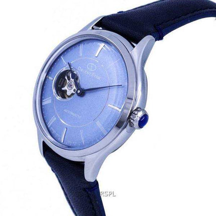 Orologio da donna Orient Star Open Heart analogico quadrante blu automatico RE-ND0012L00B