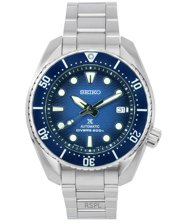 Orologio da uomo Seiko Prospex Sea King Sumo con quadrante blu, automatico, subacqueo, SPB321J1, 200 m, ricondizionato